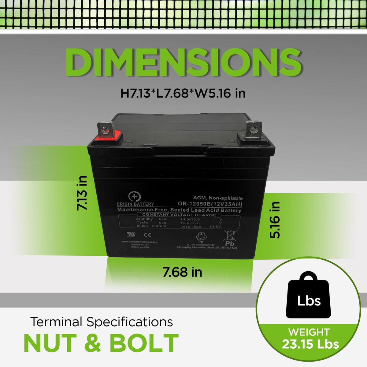 Battery kit for Invacare Pronto M51