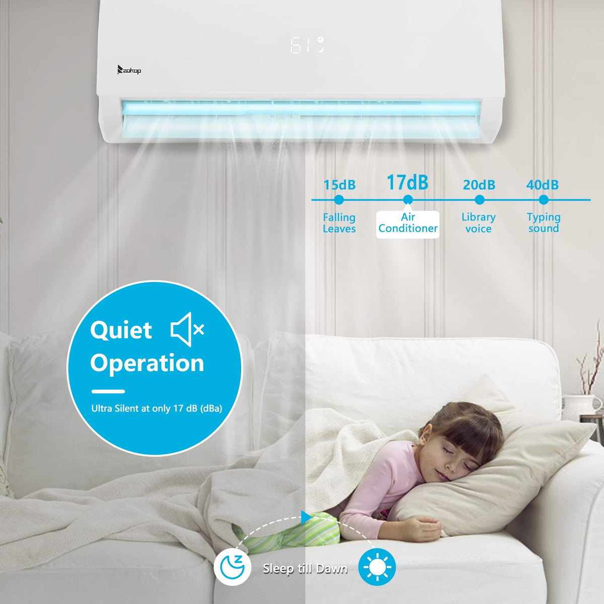 24,000 BTU Mini Split Air Conditioner, 20 SEER 230V
