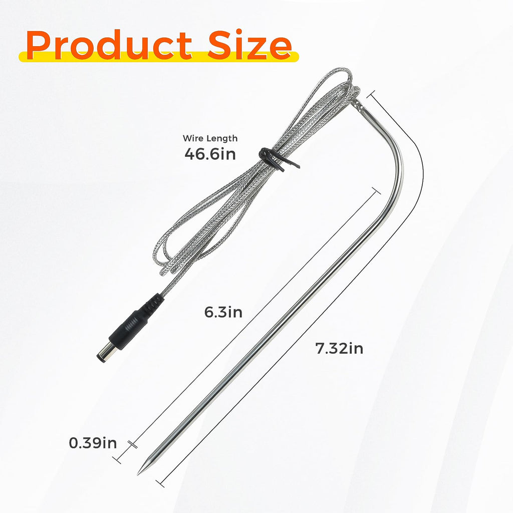 MOOTVGOO 2 Pack Temperature Meat Probe Replacement for Rec Tec, Recteq