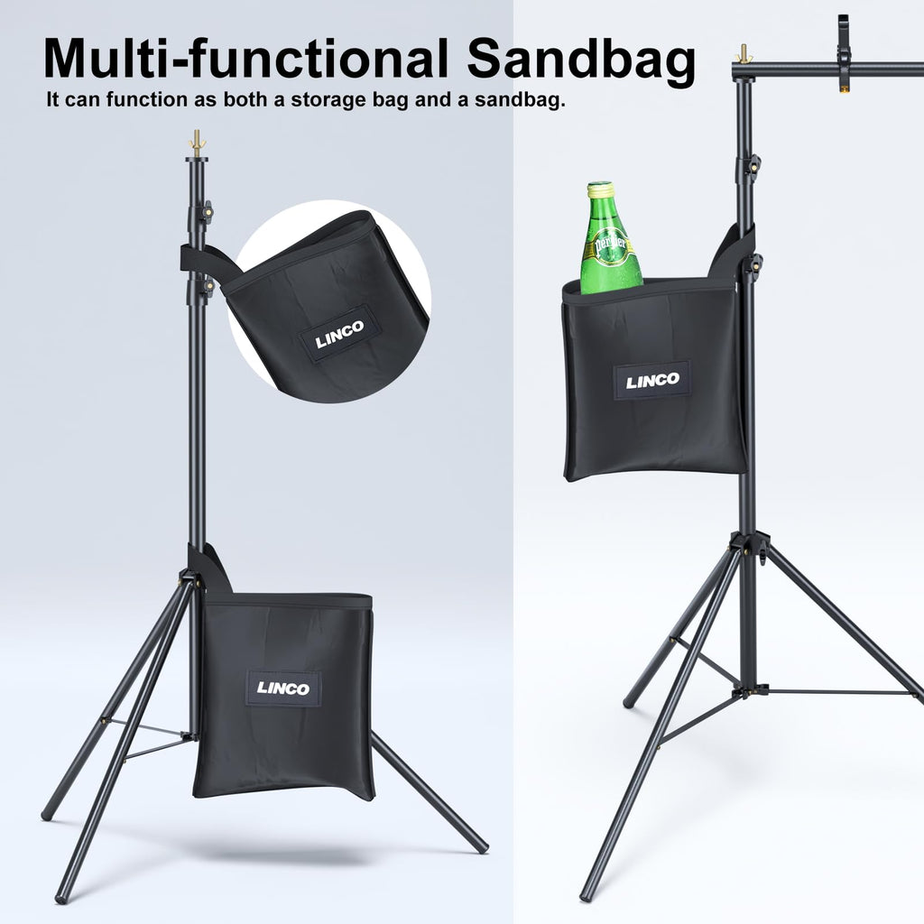Lincostore Backdrop Stand Kit 10x7ft for Photography
