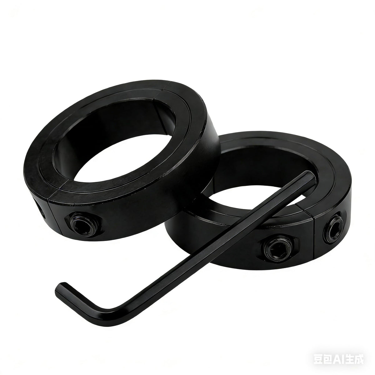 RPS-IND 2-Pack 1/4" Bore Double Split Shaft Collars