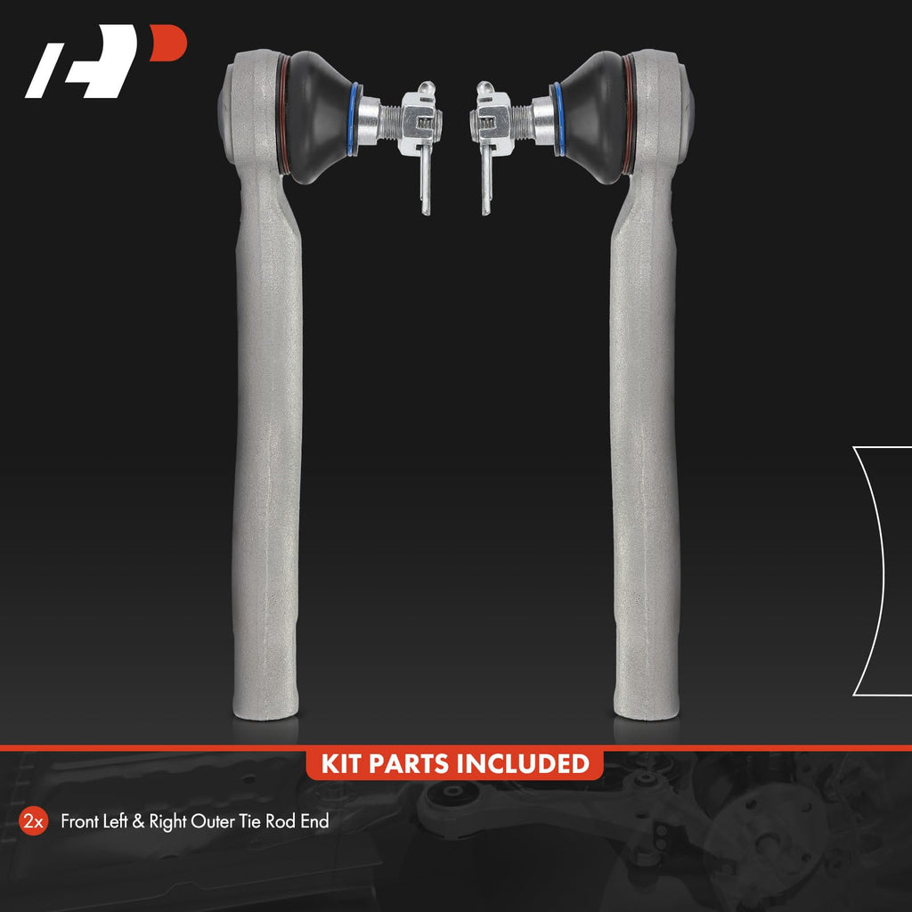 A-Premium Front Outer Tie Rod Ends, Compatible with Honda & Acura