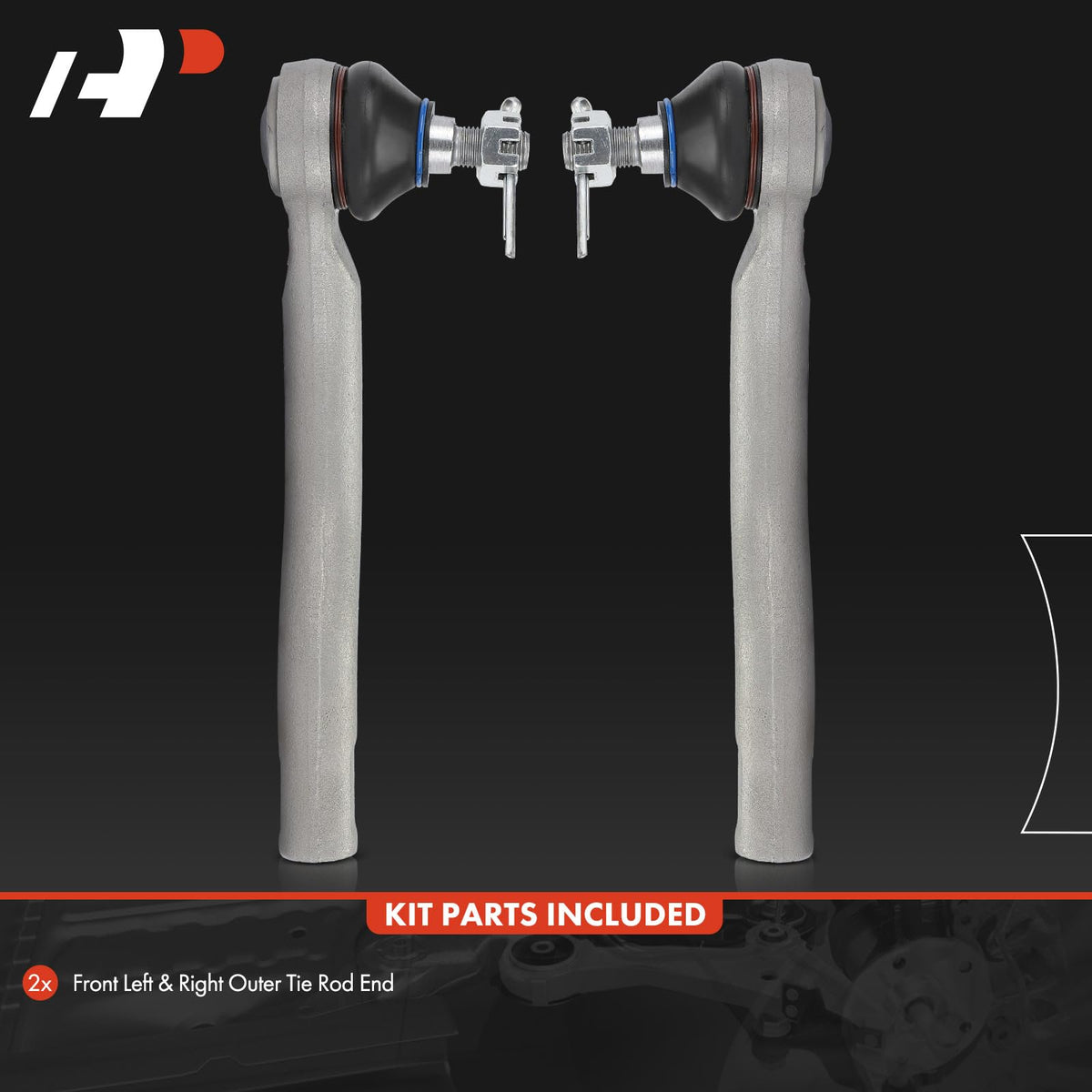 A-Premium Front Outer Tie Rod Ends, Compatible with Honda & Acura
