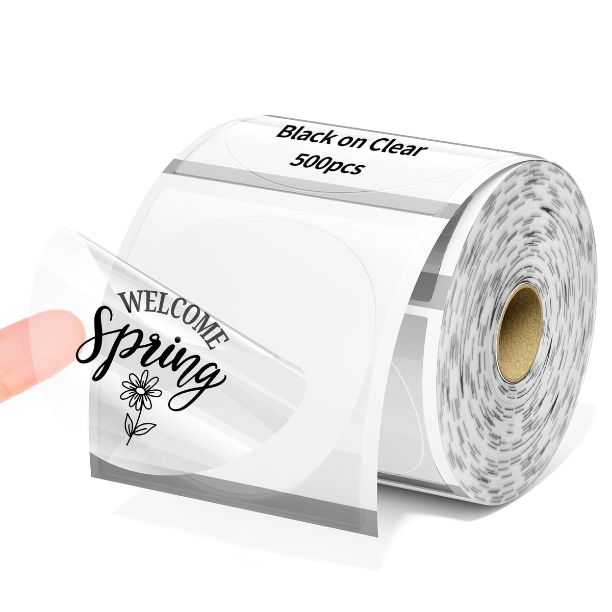 2” Circle Thermal Label, Self-Adhesive Round Sticker Labels, Circular Direct Thermal Printer Labels Compatible with