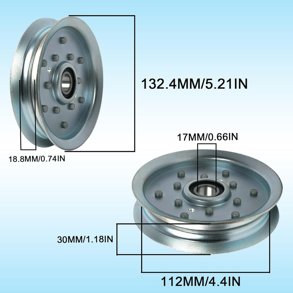 AM135526 Idler Pulley Compatible with John Deere Ztrak Z355E Z245 X310 Z425 | Fits X324 X330 X350 Z435 Z445 Lawn