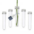 Floral Water Tubes with Caps 3.5" Clear Plastic Flower Vials