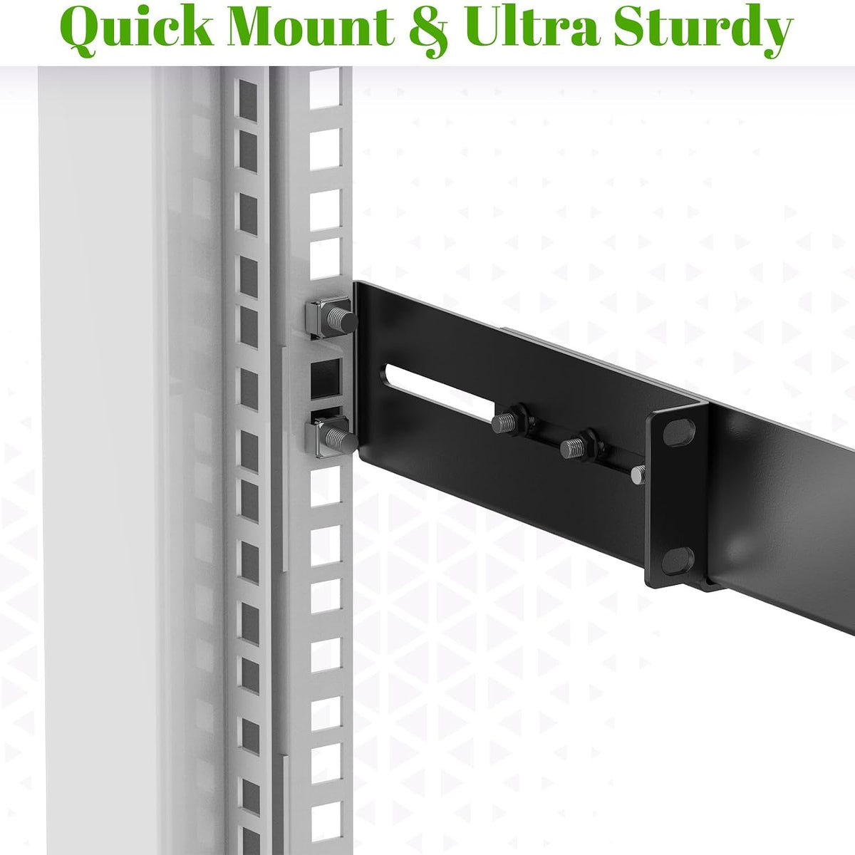 1U 19inch Server Rack Rails 15-24 inch Adjustable Depth Server Rack Rail
