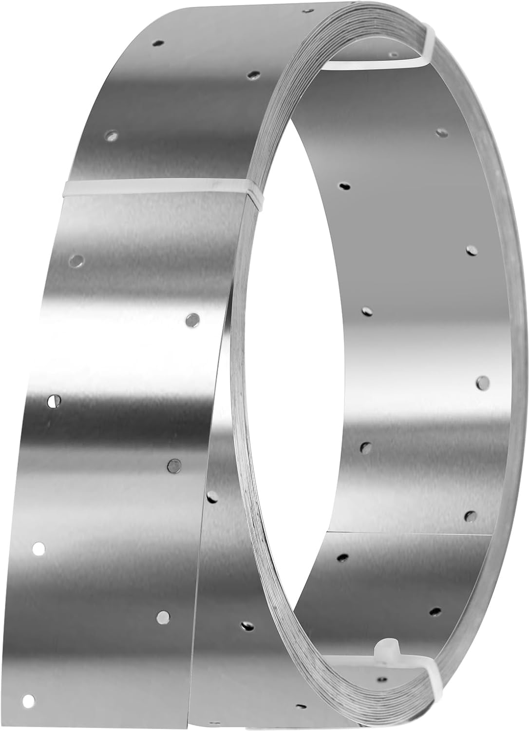 32ft x 2-3/8"Width Stainless Steel Strapping,Perforated Tie Strap