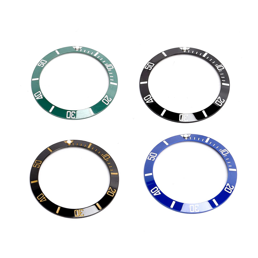 4Pcs Ceramic Watch Bezel Insert, 38mm Watch Bezel Insert Ring Replacement, Watch Bezel Insert for Watch Parts