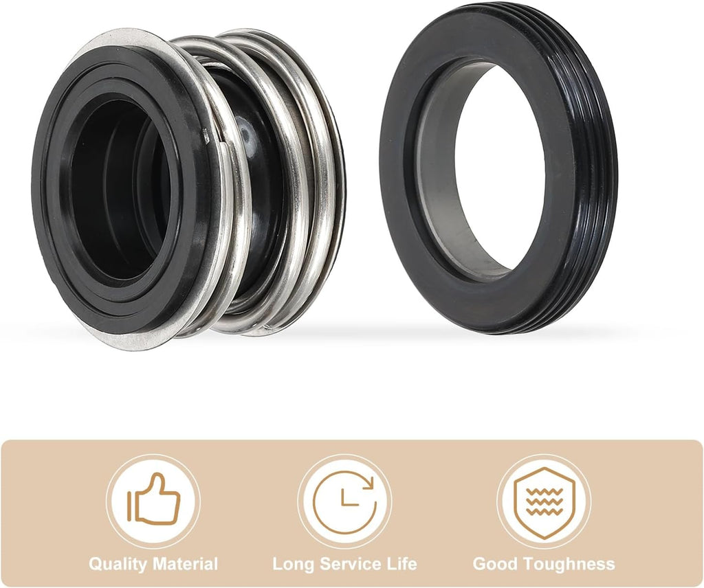 PATIKIL Mechanical Seal Kit, 25mm Gas Water Pump Replace Rubber Mechanical Shaft Seal Replacement Kit