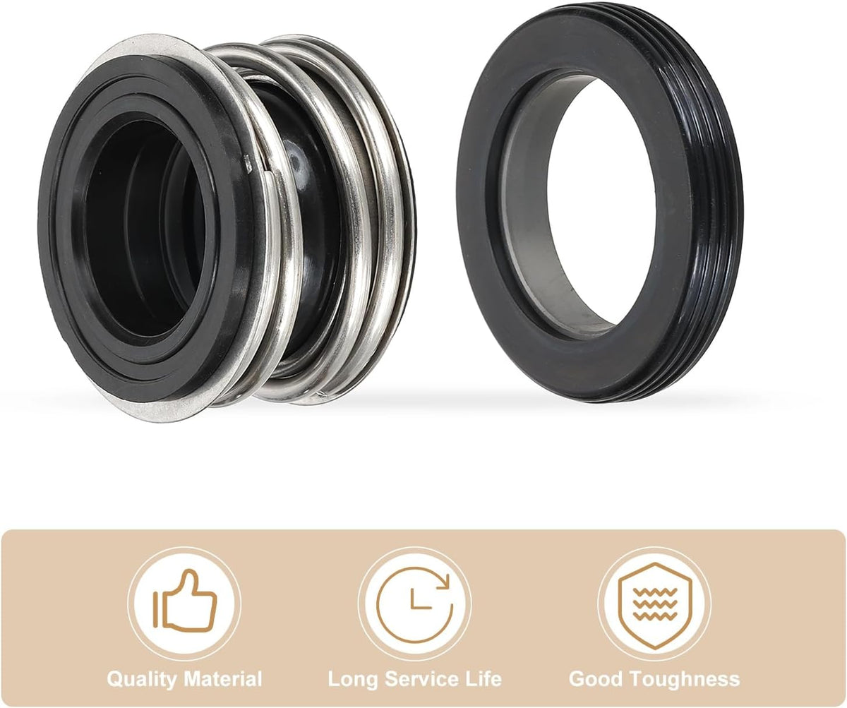 PATIKIL Mechanical Seal Kit, 25mm Gas Water Pump Replace Rubber Mechanical Shaft Seal Replacement Kit
