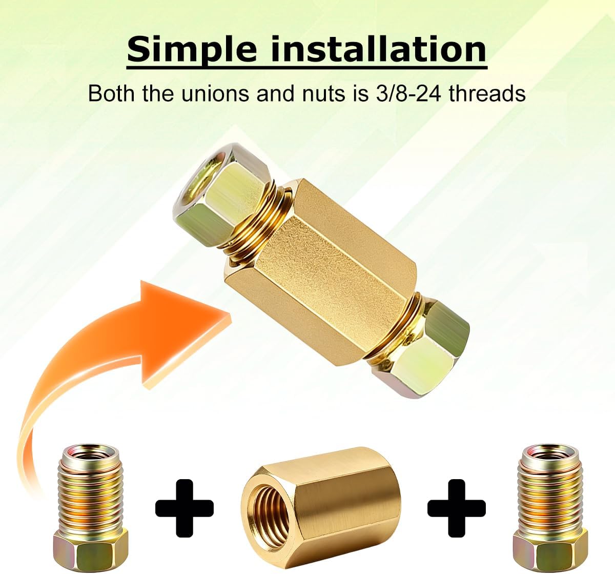 12 Piece 3/16 Inch Brake Line Fitting Kit
