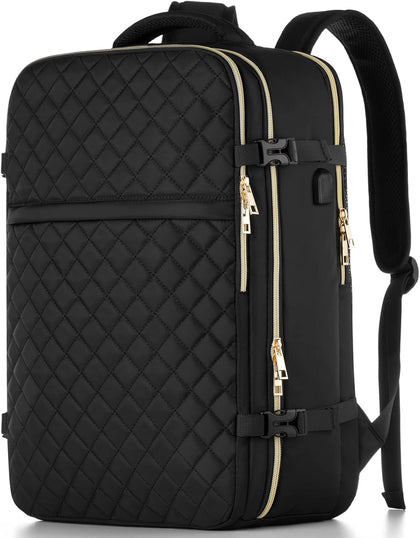 Large Travel Backpack Women, Flight Approved Carry On Backpack, Water Resistant Anti-Theft Casual Daypack School Bag