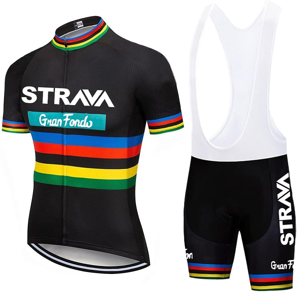 Cycling Jersey Men Set Bib Shorts Set Summer Mountain Bike Bicycle Suit Anti-UV Bicycle Team Racing Uniform Clothes
