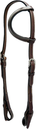 Western Working Tack Quick Change Browband Headstall Adjustable Bridle for Ranch Riding, Training & Shows - Premium