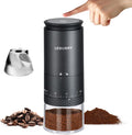 Burr Coffee Grinder - Portable Espresso Grinder with Stainless Steel Conical Mill for Travel, Camping