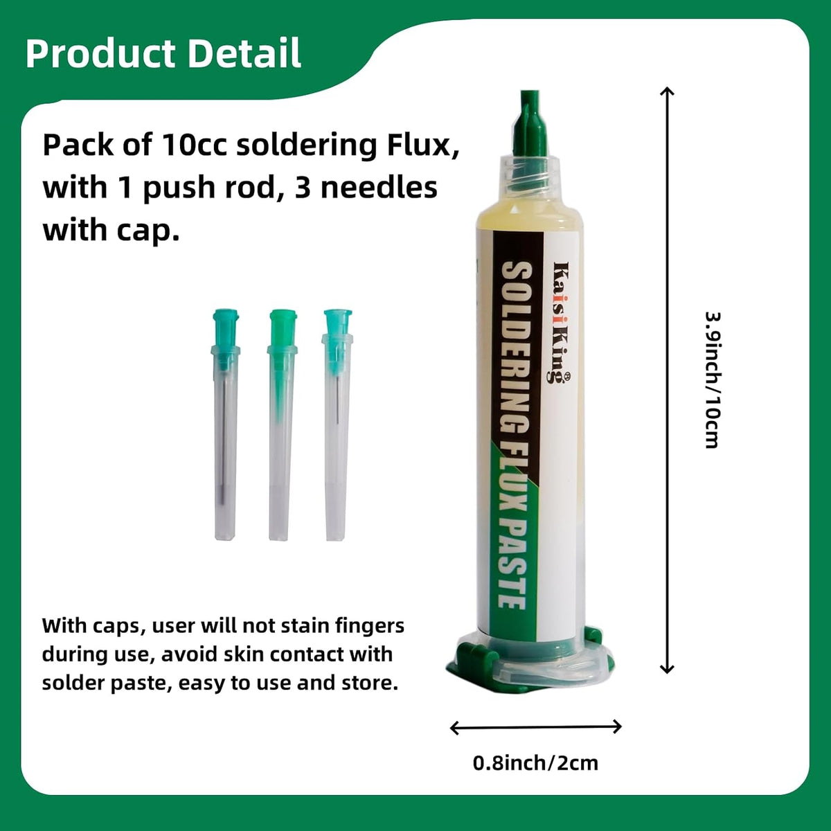 Kaisiking No Clean Soldering Flux Paste for Electronics Soldering