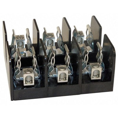 Mersen 60608T Amp-Trap Class T Recommended Fuse Block with Box Connector, 600V, 31-60 Ampere, 3 Pole