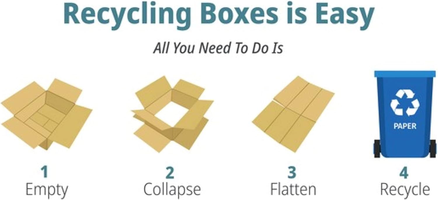 100 Pack of 7x7x7 Corrugated Cardboard Packing Shipping Mailing Moving Carton Boxes Cube