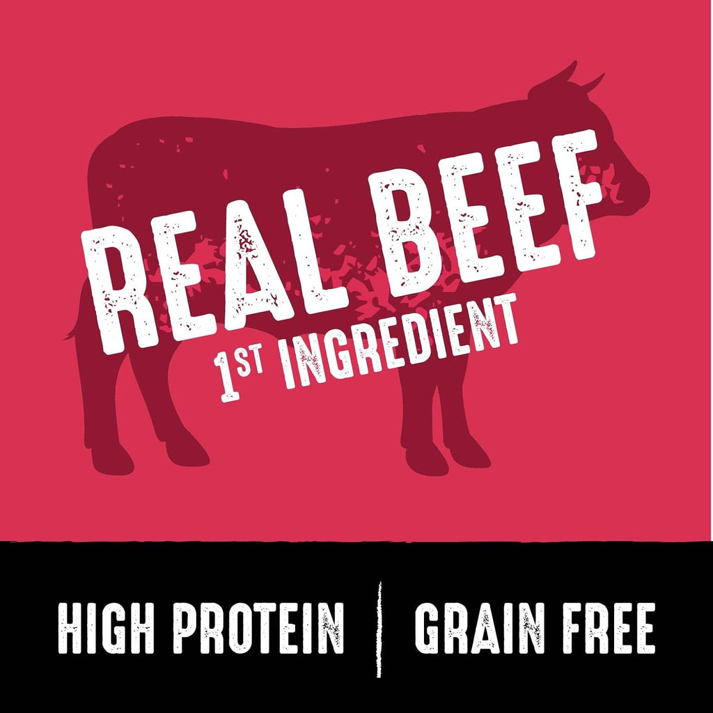 Grain Free High Protein Adult Dry Dog Food, Beef, 4 lb. Bag