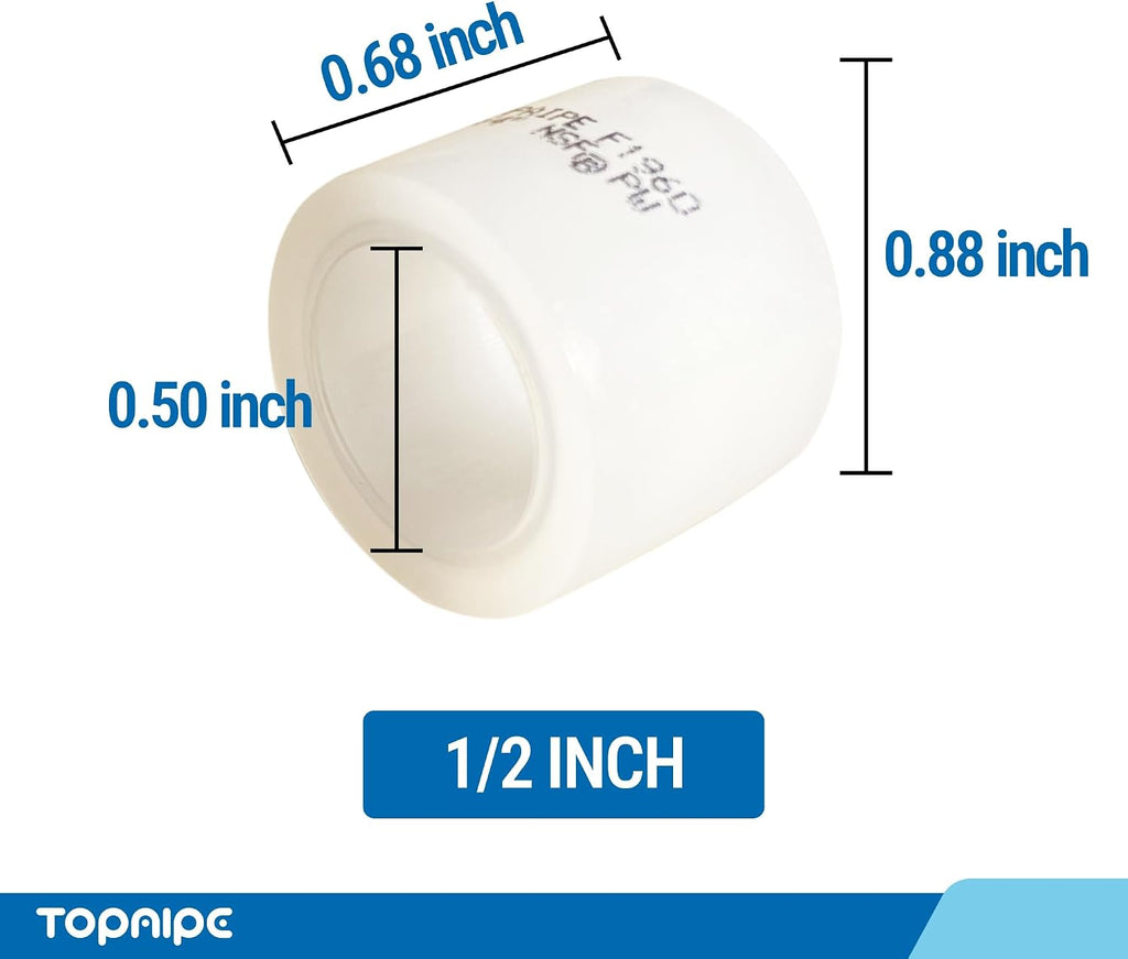 (Pack of 25) Topaipe 1/2 Inch PEX-A Expansion Rings