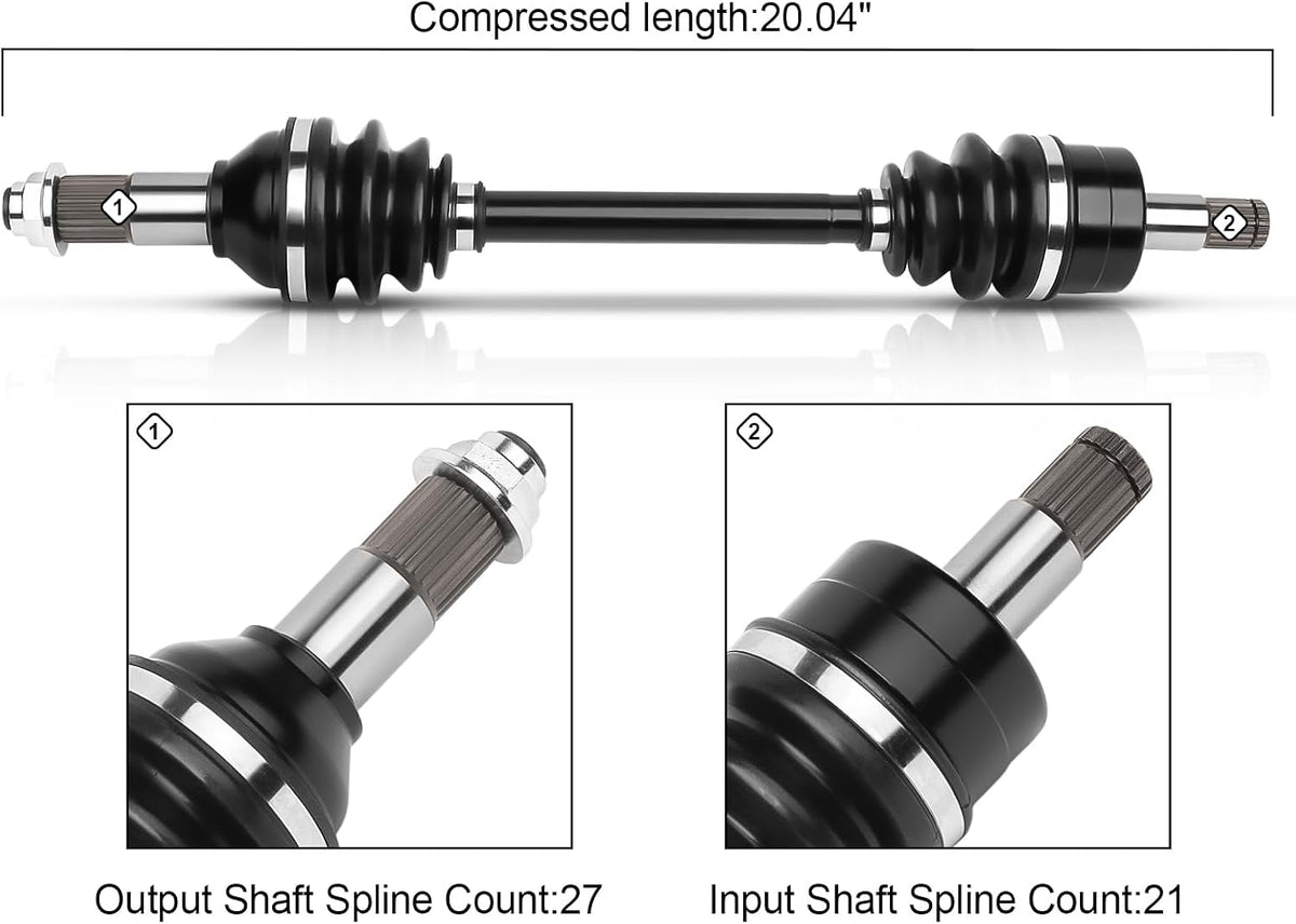 Front Passenger Driver Side CV Axles For 2007-2013 For Yamaha Grizzly 700