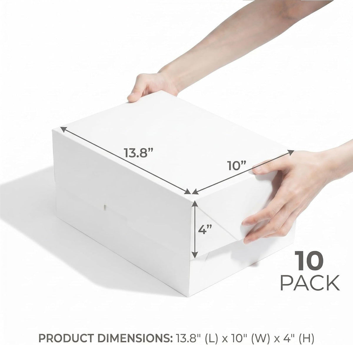10 Pack 13.8x10x4 Inches Large Gift Boxes with Lids for Presents