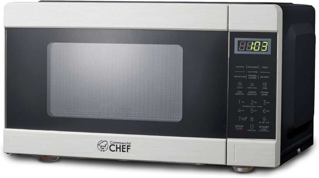 0.9 Cu. Ft. Countertop Microwave Oven, CHM009 | Touch Controls with Digital LED Display, 900W Small Microwave, 10”