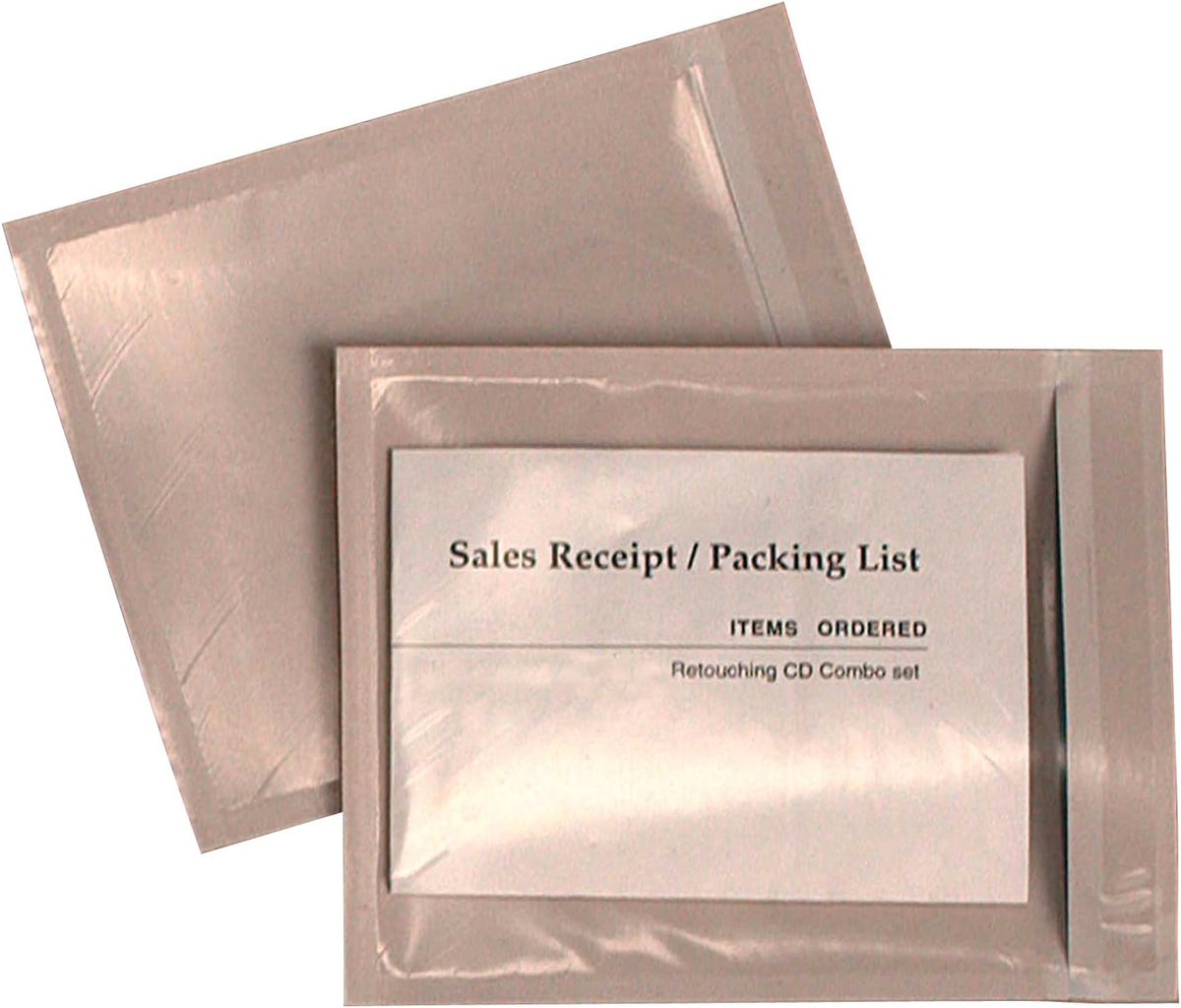 Front Packing List Envelopes, 4.5 x 5.5 Inches, 1000 Envelopes, Clear (46890)