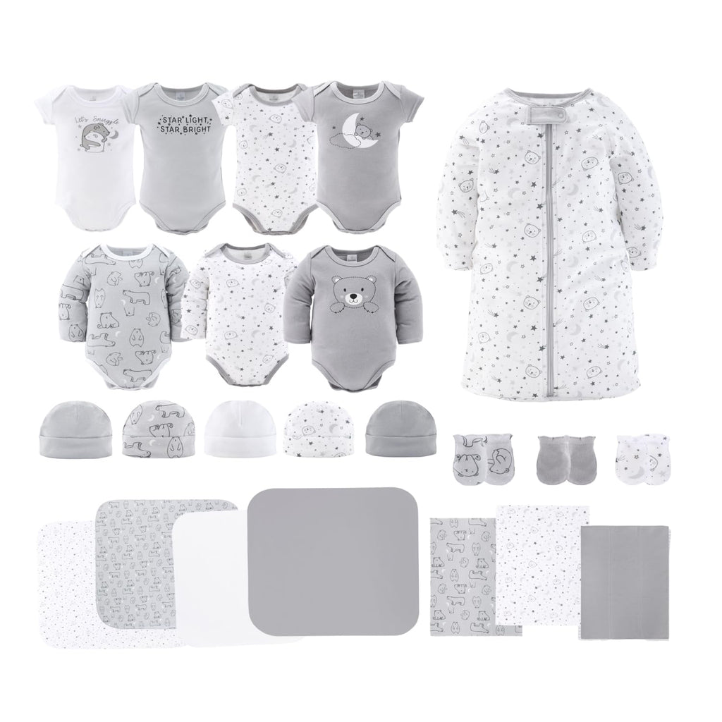 Baby Layette Gift Set for Baby Girls - 23 Piece New Born Girl Gift Set, Clothes & Newborn Essentials Must Haves