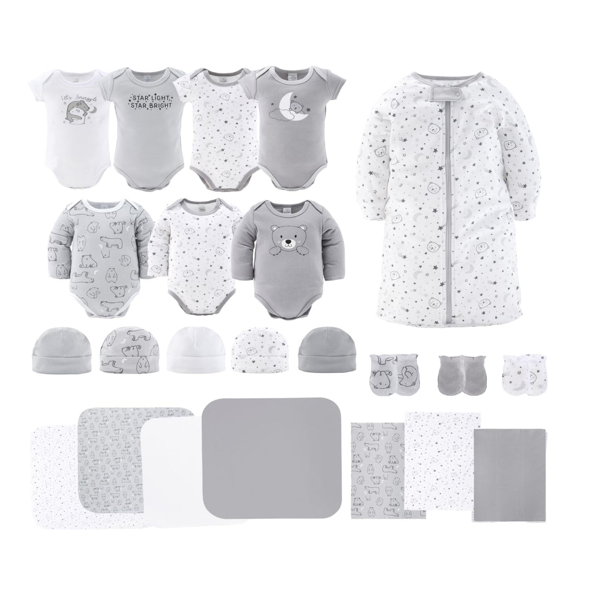 Baby Layette Gift Set for Baby Girls - 23 Piece New Born Girl Gift Set, Clothes & Newborn Essentials Must Haves