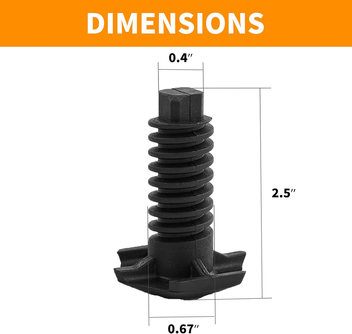 Upgraded DG61-00525A Leveling Leg for Samsung Stove Replacement Parts Leveling Feet, DG61-00525C Adjustable Stove Legs for Samsung Stove Parts Range Leveling Foot 4 Pcs