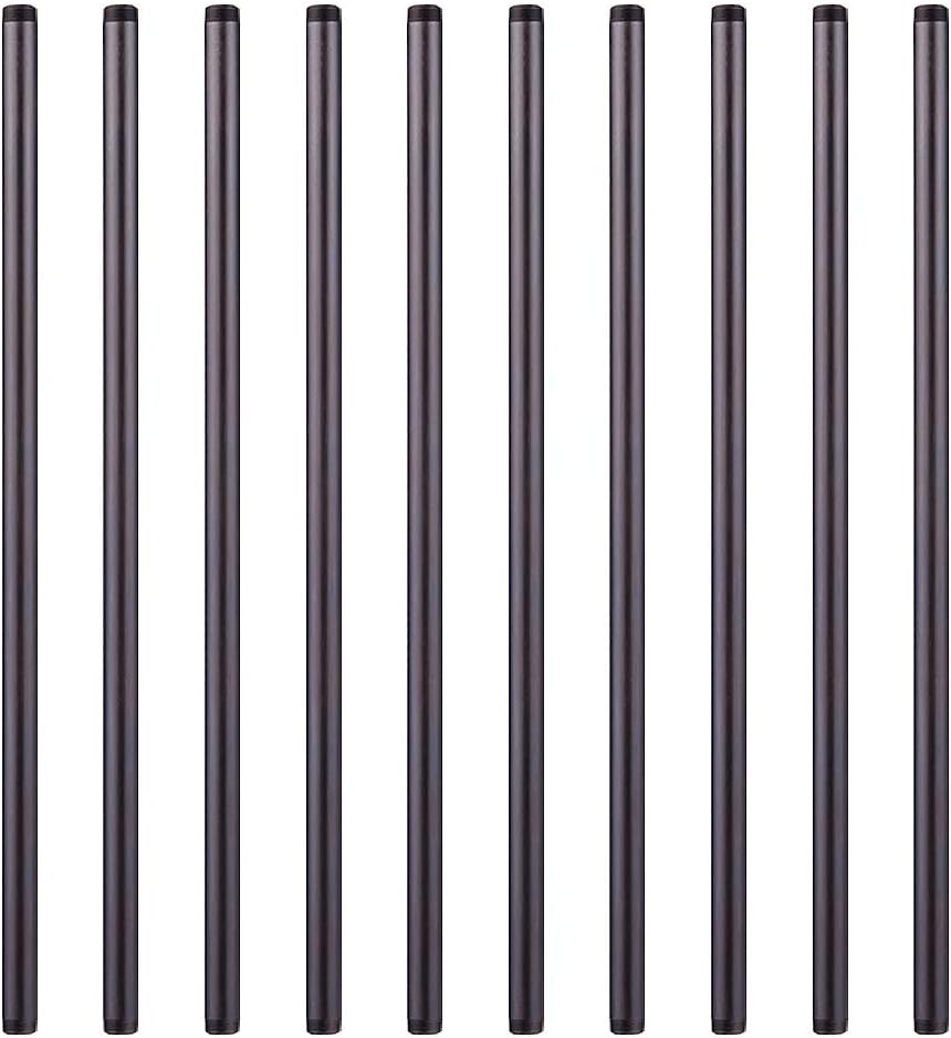 10 Pack 3/4 x 30 Inch Black Malleable Steel Pipe Nipples