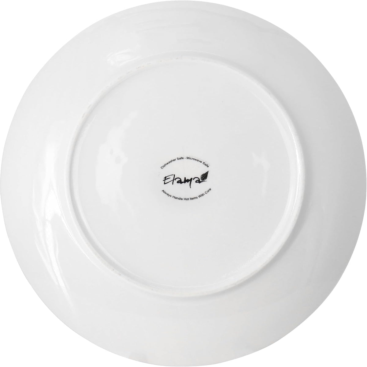 Professional Kitchen 12 Piece Porcelain Dinnerware/Tableware Set (Round Dinner Plate White)
