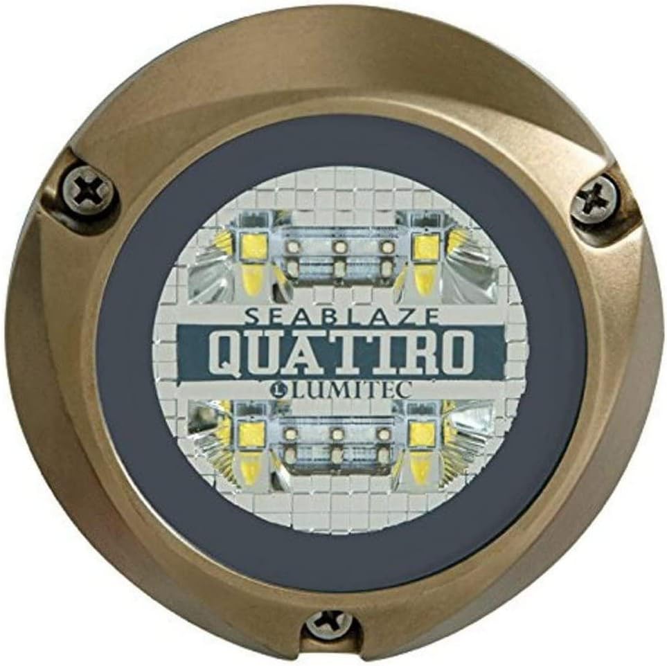 Lumitec 101511 SeaBlaze Quattro LED Underwater Boat Light, 2,000+ Lumens