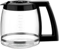 12-Cup Glass Carafe Replacement for Cuisinart Coffee Maker Models DCC-1200, DCC-1100BK, DCC-2650, CHW-12, CHW-12P1