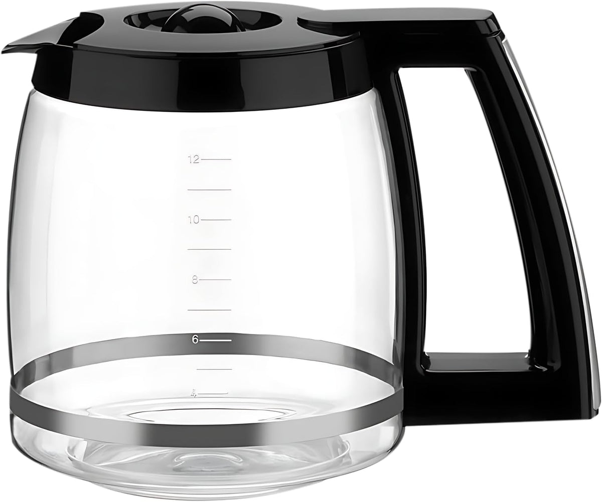 12-Cup Glass Carafe Replacement for Cuisinart Coffee Maker Models DCC-1200, DCC-1100BK, DCC-2650, CHW-12, CHW-12P1