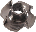 Hillman Grade 18-8 Stainless Steel Long-Prong Tee Nuts #10-32 Fine Thread