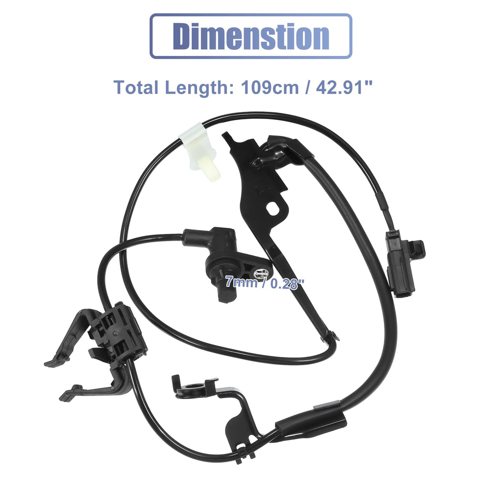 uxcell Front Left ABS Wheel Speed Sensor for Toyota Highlander 08-13