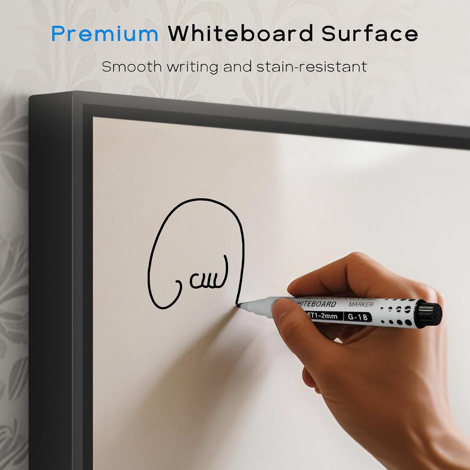 White Board Cork Board Combo, 24" x 18" Magnetic Dry Erase Board & Corkboard for Wall, Bulletin Board Vision Board