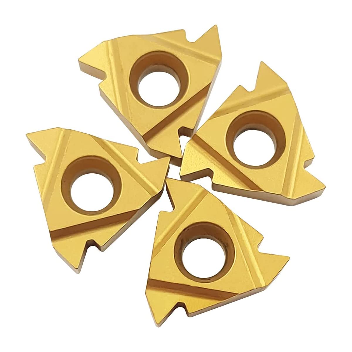 10PCS 16ER AG60 / 16IR AG60 CNC Lathe Indexable Threading Carbide Turning Insert Blade (16IR AG60)