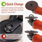 2Pcs Quick Change Angle Grinder Flange Nuts Locking Nut 5/8-11 Inch Thread