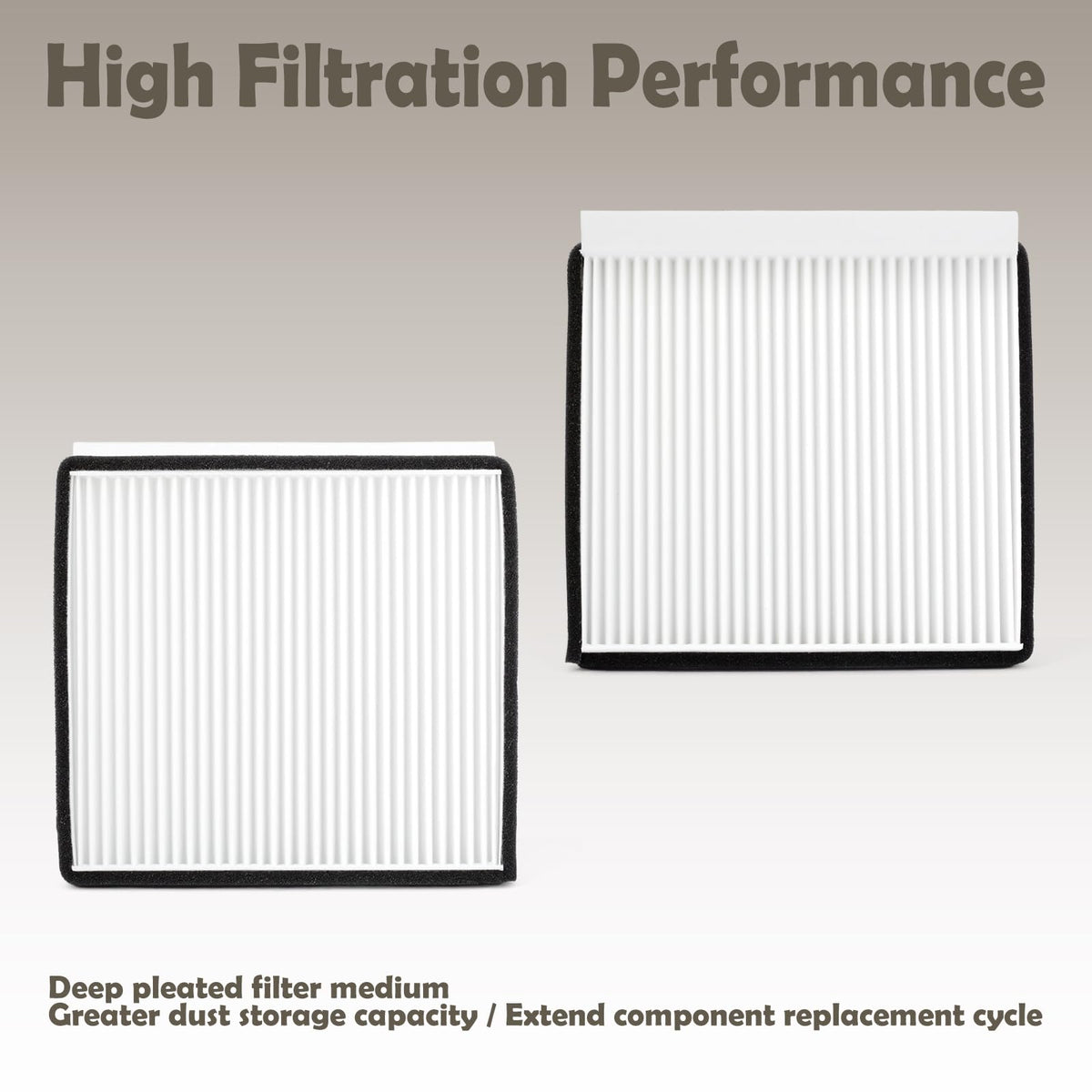 VAINELY RD579-53730 Cabin Filter 2-Pack Replacement for Kubota Excavator