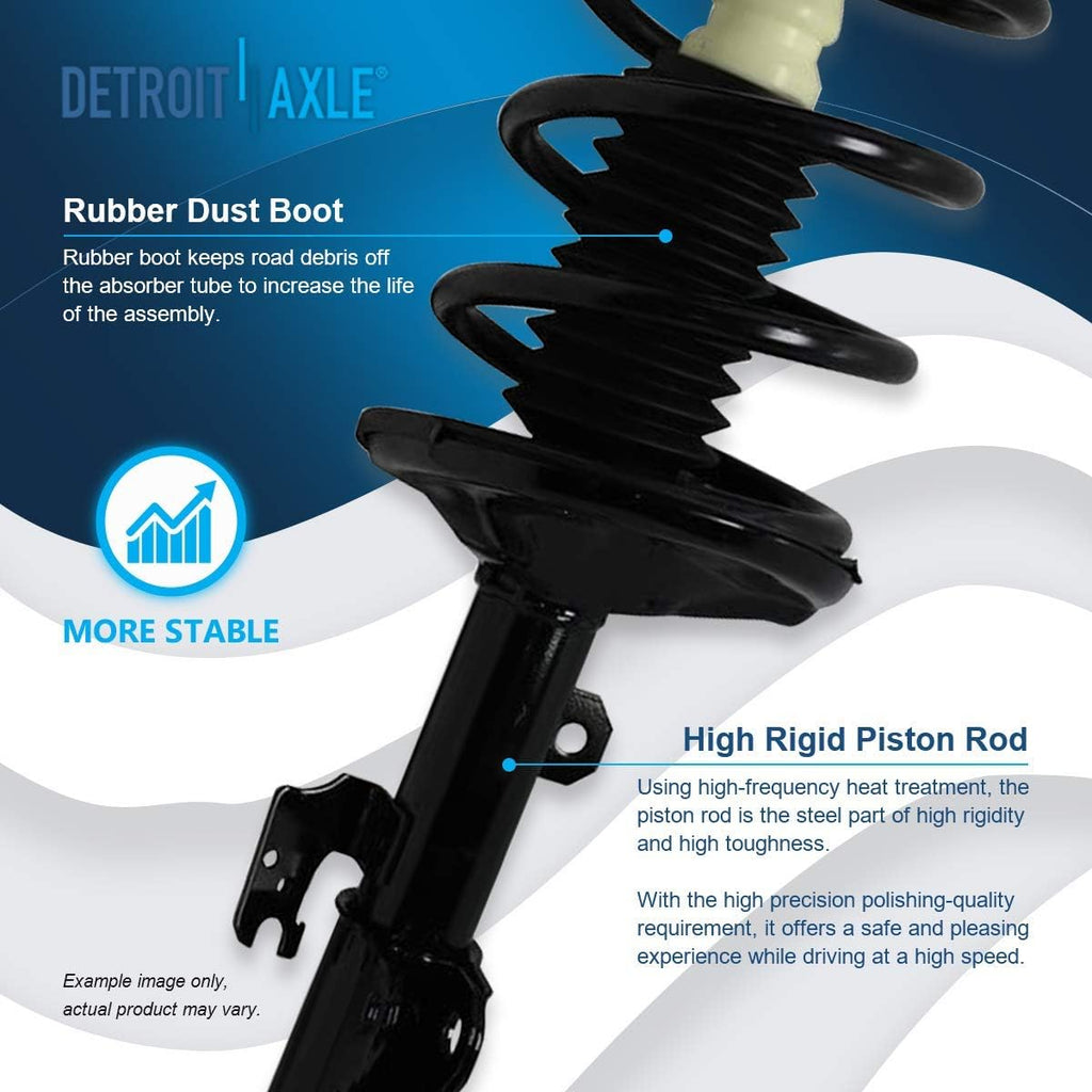 Detroit Axle - FWD Pair Front Struts for 2004-2010 Toyota Sienna