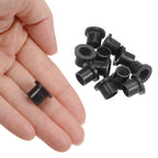 HARFINGTON 12pcs Flanged Sleeve Bearings 8.1mm Bore 10mm OD 10mm Length Nylon Bushings for Shaft, Black