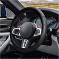 14.5"-15" Car Steering Wheel Cover, Microfiber Leather Cover, Anti-Slip Breathable Steering Wheel Decoration