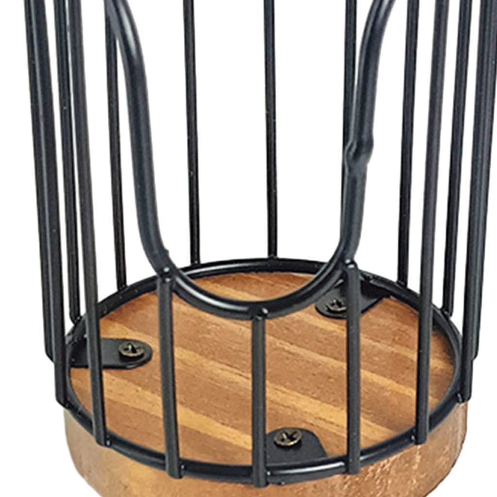 Generic Coffee Filter Holder Basket Durable Iron Case for Home Kitchen Warming, 7.3cmx10cm, Black