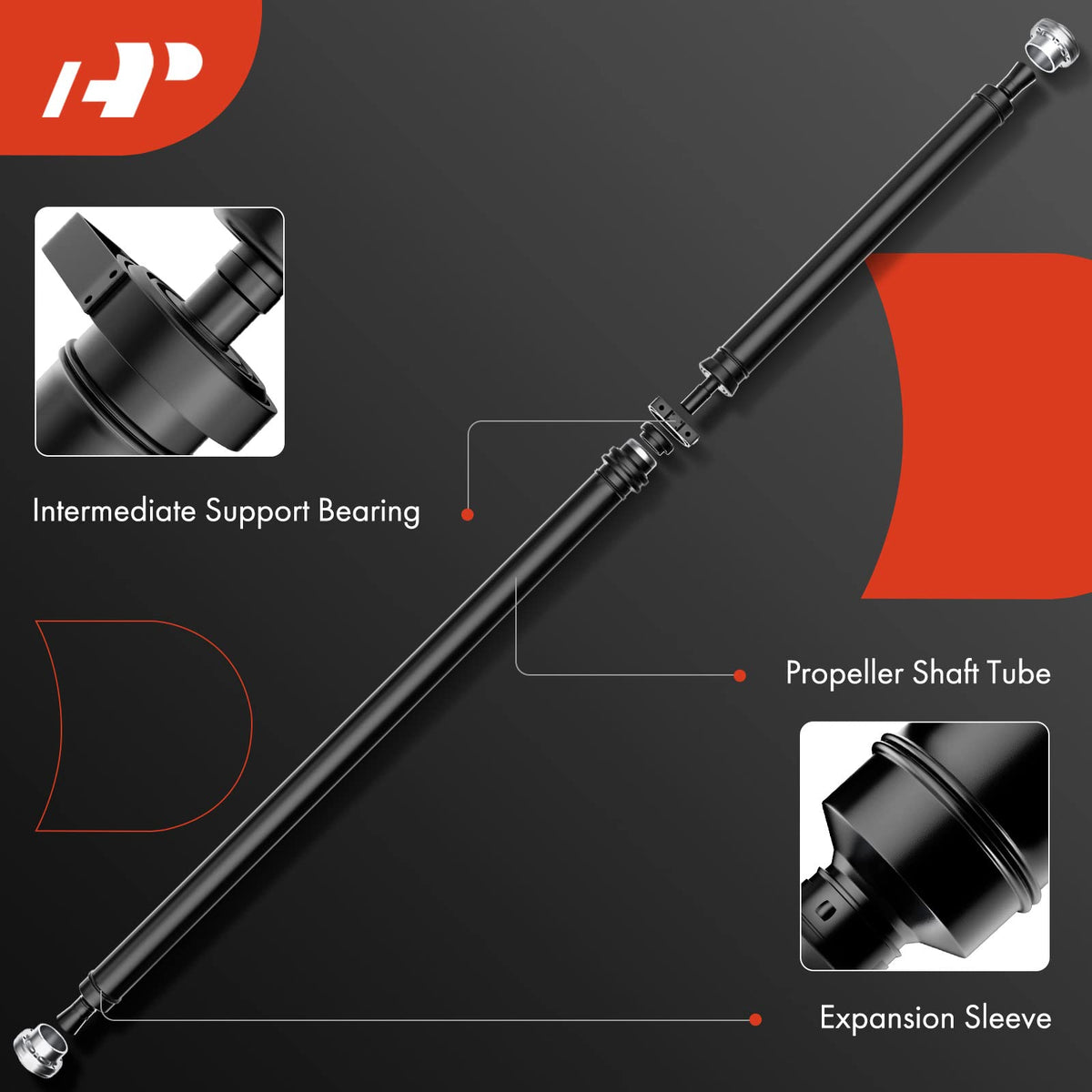A-Premium Rear Drive Shaft Driveshaft Assembly Compatible with Ford