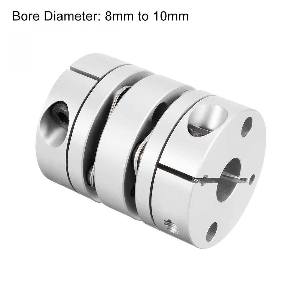 uxcell 8mmx10mm Clamp Tight Motor Shaft 2 Diaphragm Coupling Coupler