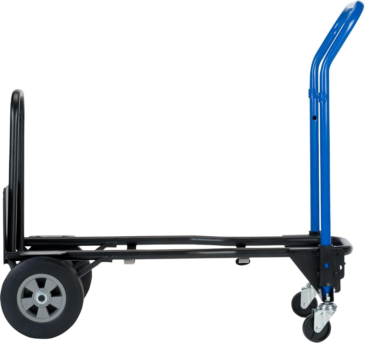 Trucks 3 in 1 Quick Change Steel Convertible Hand Truck with Nose Extension, 500 lbs. Capacity (JDCJ8523EN)